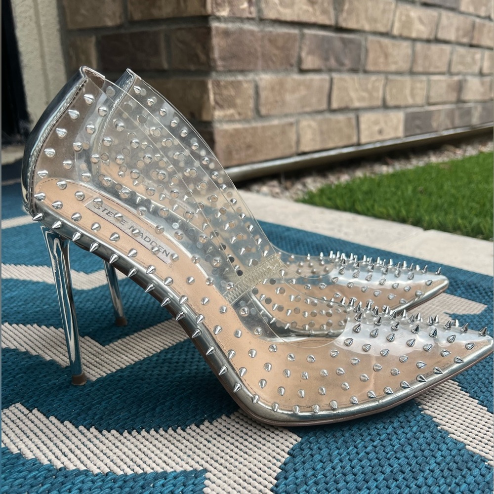 Steve Madden Vala-S clear heel